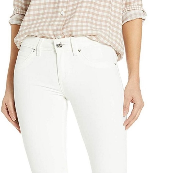 DL1961 Joy Flare Jeans in Milk White Denim - Picture 2 of 7